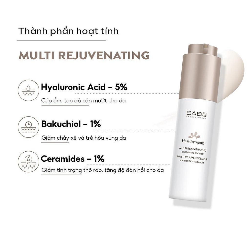 Multi Rejuvenating Revitalising Booster Serum BABE Giá tốt TTháng Mười