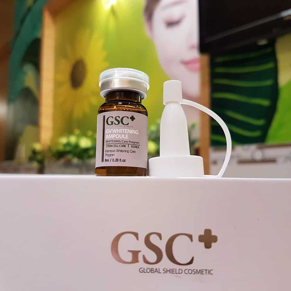 Tế bào gốc sáng da Whitening Ampoule GSC - thông tin nhận diện