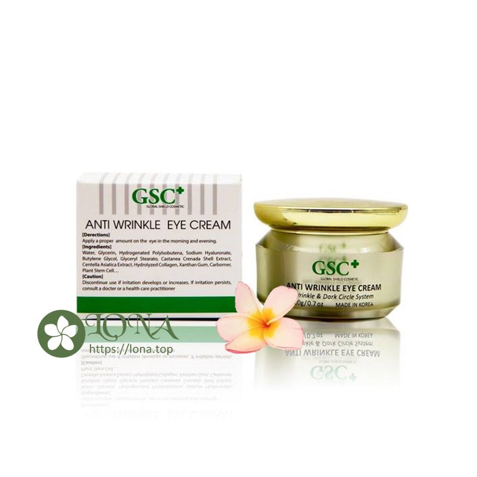 Kem Eye Cream GSC mắt Hàn Quốc trị thâm Anti Wrinkle - tham khảo khi sử dụng