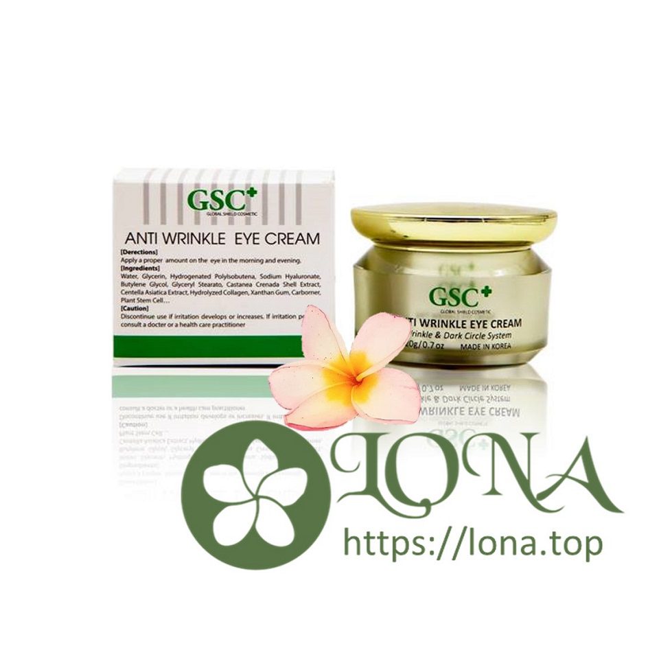 Kem trị thâm mắt Anti Wrinkle Eye Cream GSC - thông tin nhận diện