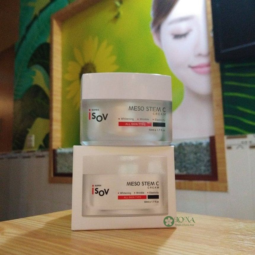 Kem trị nám Hàn Quốc Meso Stem C Cream ISOV - thông tin nhận diện