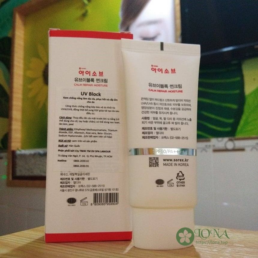 Kem chống nắng Isov Uv Block Spf 50 - tham khảo khi sử dụng
