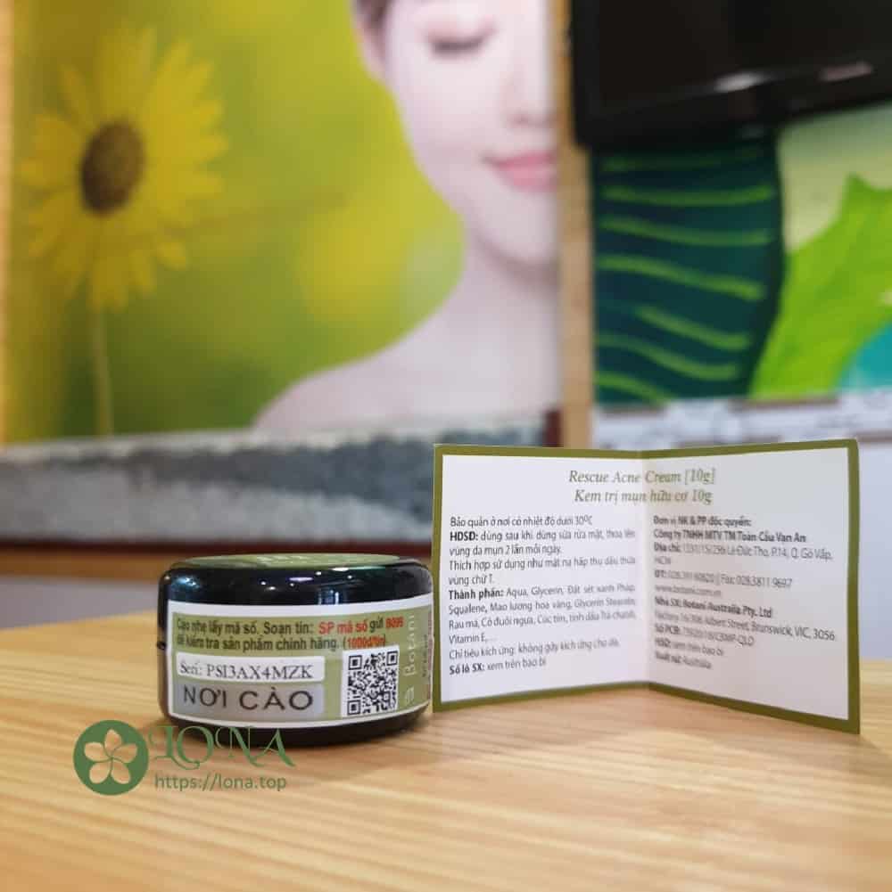 kem dưỡng da Botani chính hãng