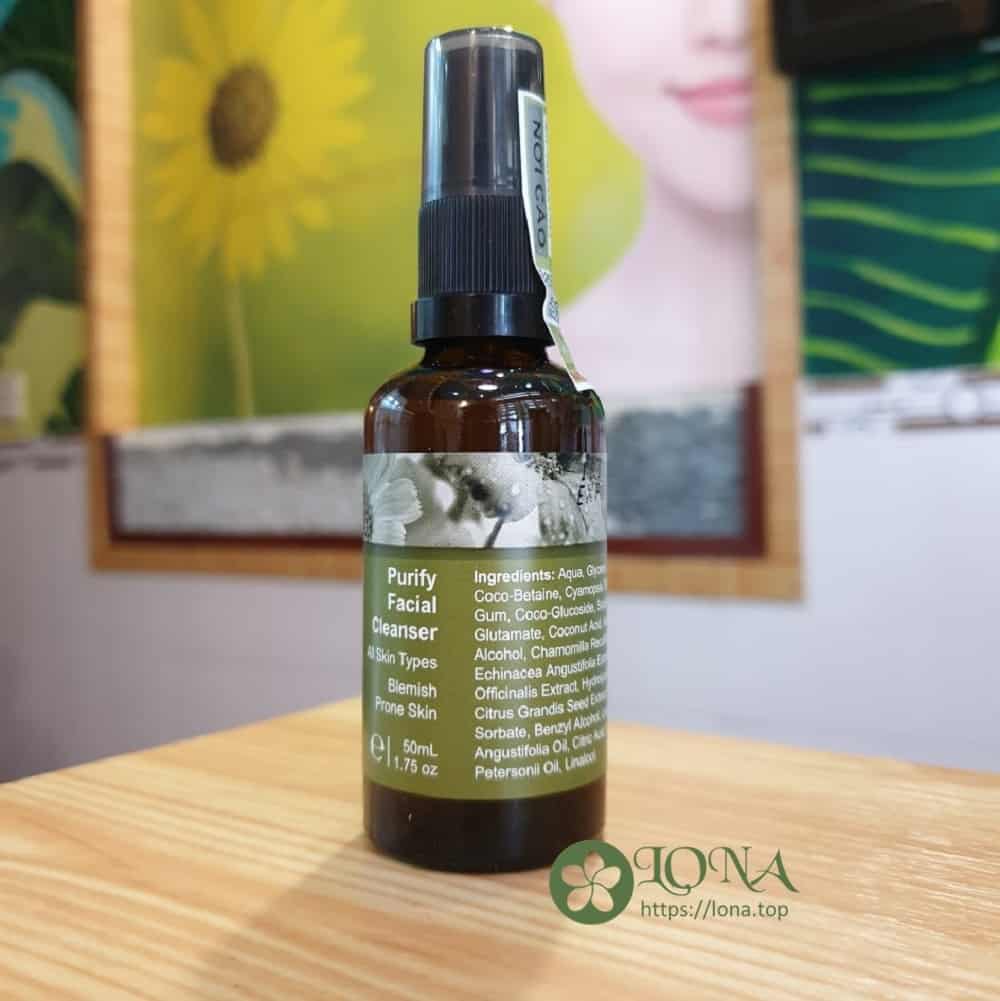 sữa rửa mặt chứa glycerin