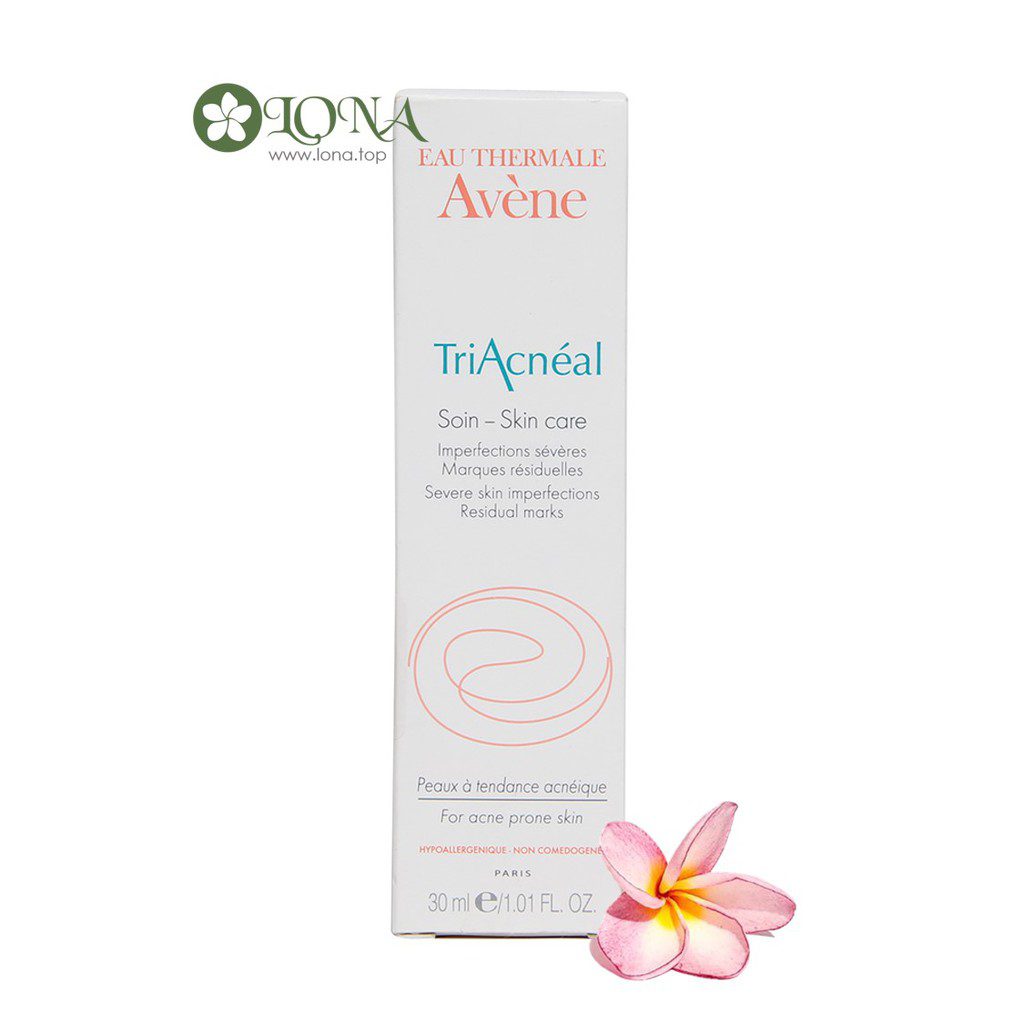 Kem Triacnéal Expert Avène giúp làm giảm mụn trứng cá, mụn đầu đen và giảm tình trạng đỏ, thâm da và sẹo do mụn, giúp da trở nên láng mịn