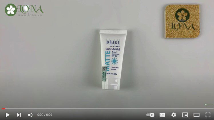 Sunshield Matte Broad Spectrum Spf 50 chống nắng hoàn hảo cho da