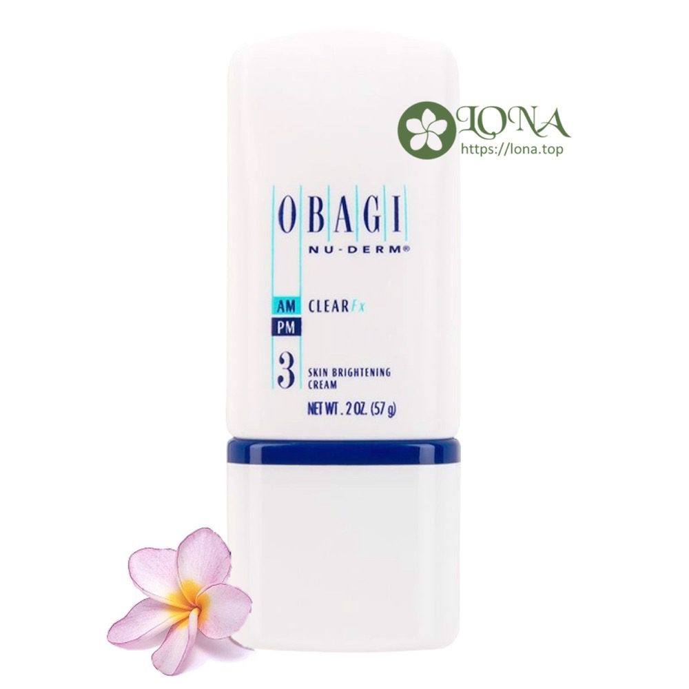 Obagi Số 3 kem dưỡng trắng da nuderm clear fx