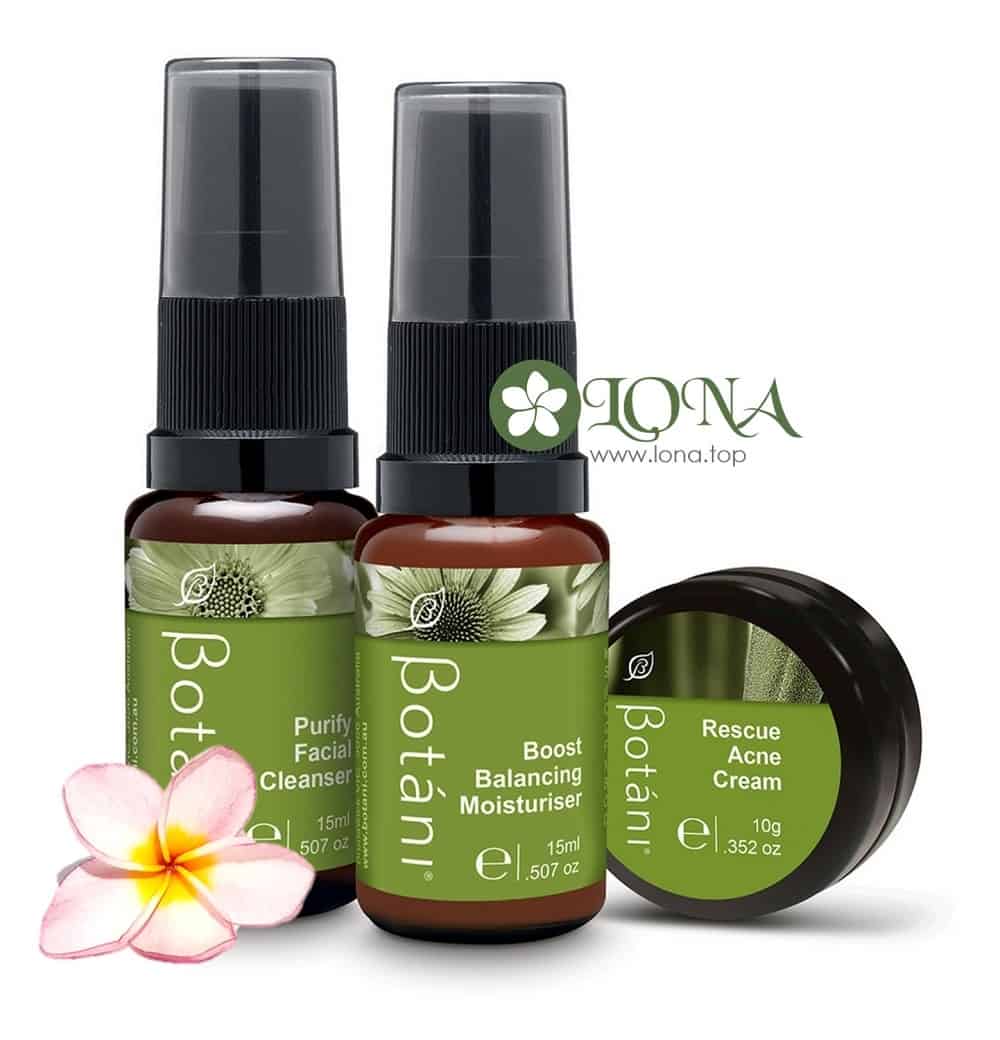 Bộ sản phẩm chăm sóc da mụn Rescue Skin Kit Botani