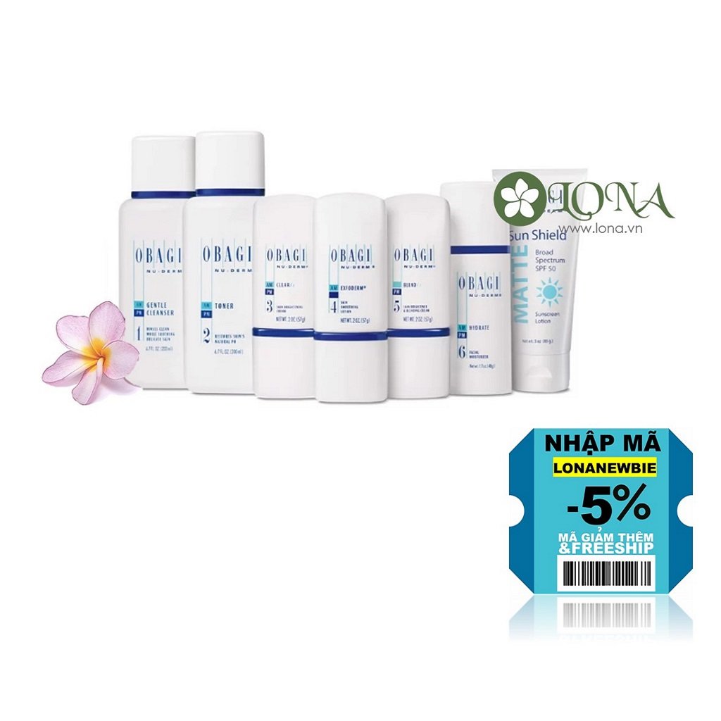 Bộ giảm thâm trắng da Obagi NuDerm Fx Starter System NormDry