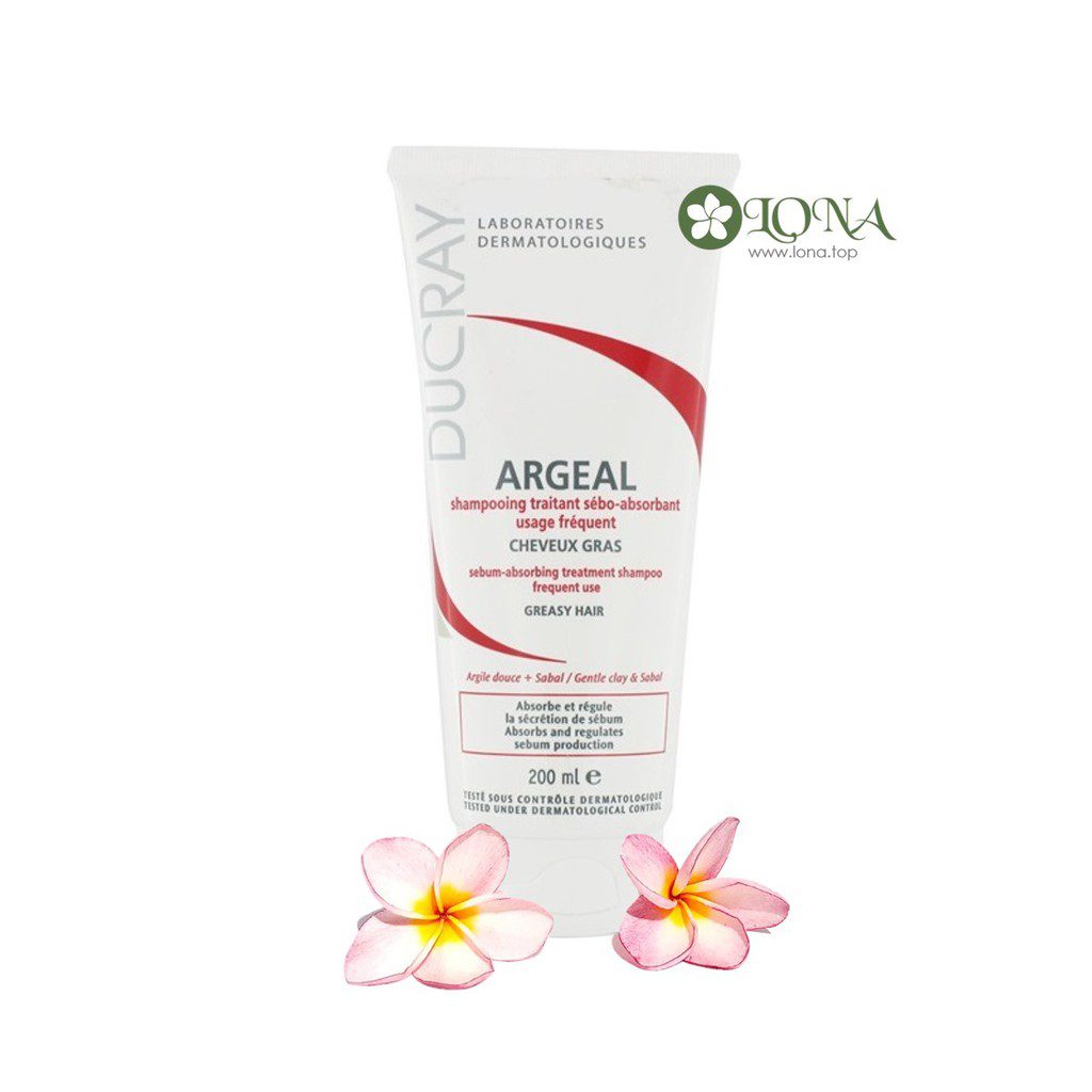 Dầu gội Argeal Sebum Absorbing Treatment Ducray cho da đầu nhờn