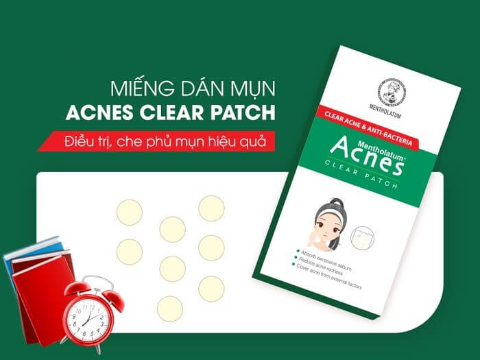 miếng dán trị mụn acnes clear patch