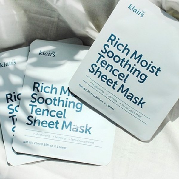 Klairs Rich Moist soothing tencel sheet mask