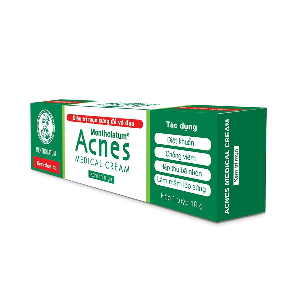 kem điều trị mụn sưng đỏ acnes medical cream