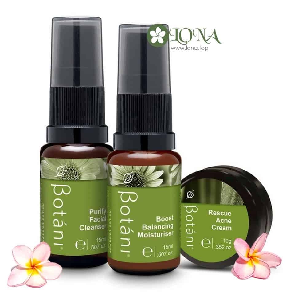 Bộ sản phẩm chăm sóc da mụn Botani (mini size)
