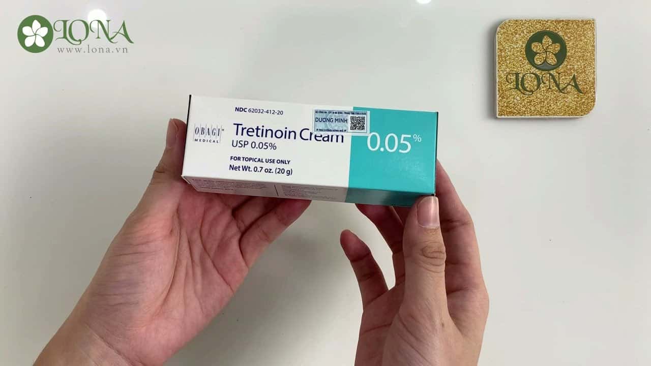 Kem điều trị mụn nám lão hoá da Tretinoin 005 Cream đánh giá sản