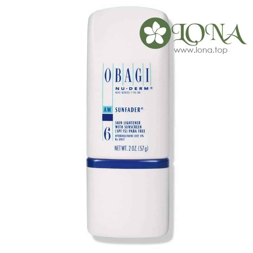 Nuderm Sunfader SPF 15 số 6 kem làm trắng da chính hãng