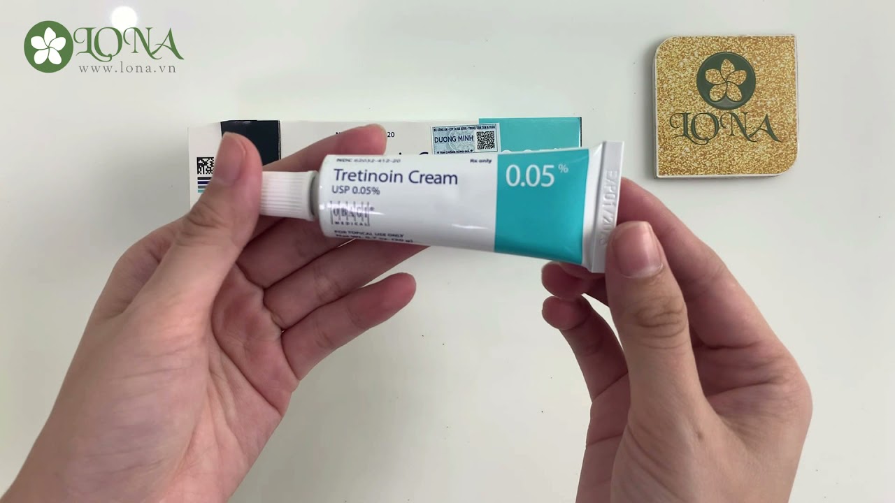 Kem điều trị mụn nám lão hoá da Tretinoin 005 Cream đánh giá sản