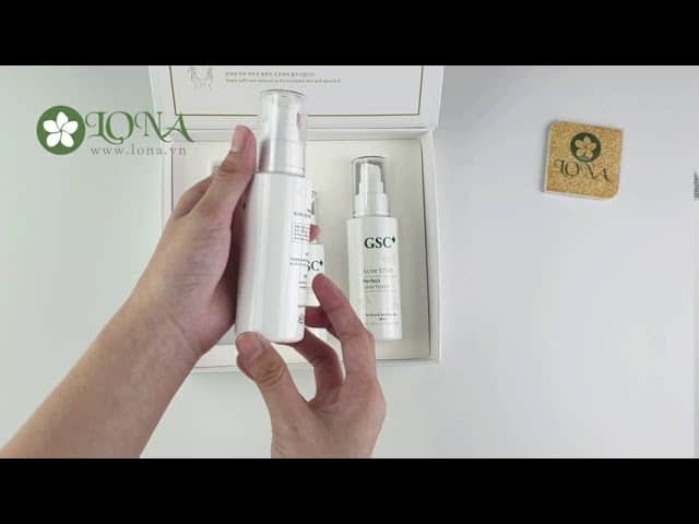 bộ chăm sóc hỗ trợ giảm mụn GSC
