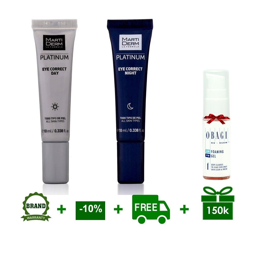 MartiDerm Platinum Eye Correct Kem làm giảm thâm và bọng mắt
