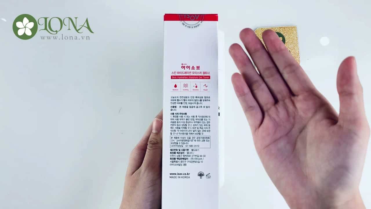 Toner Gel Isov Skin Hydration Moisture - hình ảnh tham khảo