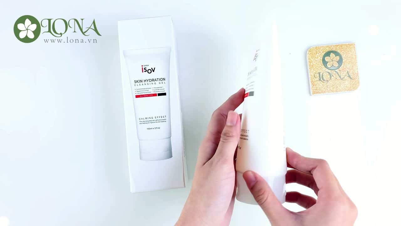 Sữa rửa mặt Gel Isov Skin Hydration Cleasing Isova - hình ảnh tham khảo
