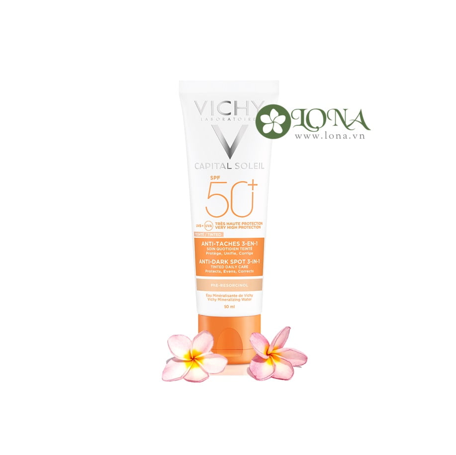 Kem chống nắng Vichy Captial Soeil Anti Dark Spo 3in1 SPF 50