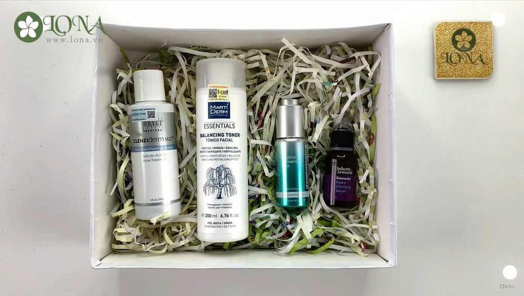 retinol hỗ trợ giảm mụn
