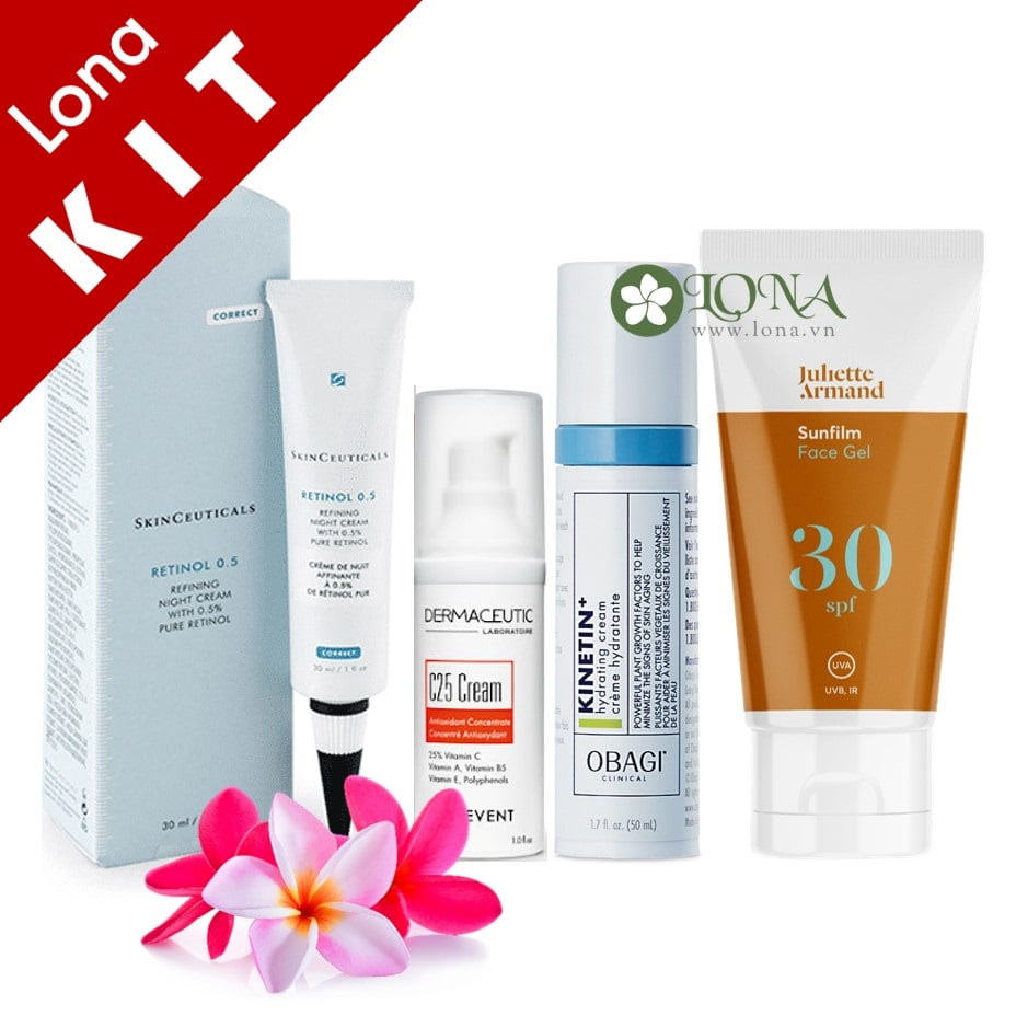routine cho da Retinol Key chống lão hóa - Đột phá chính hãng