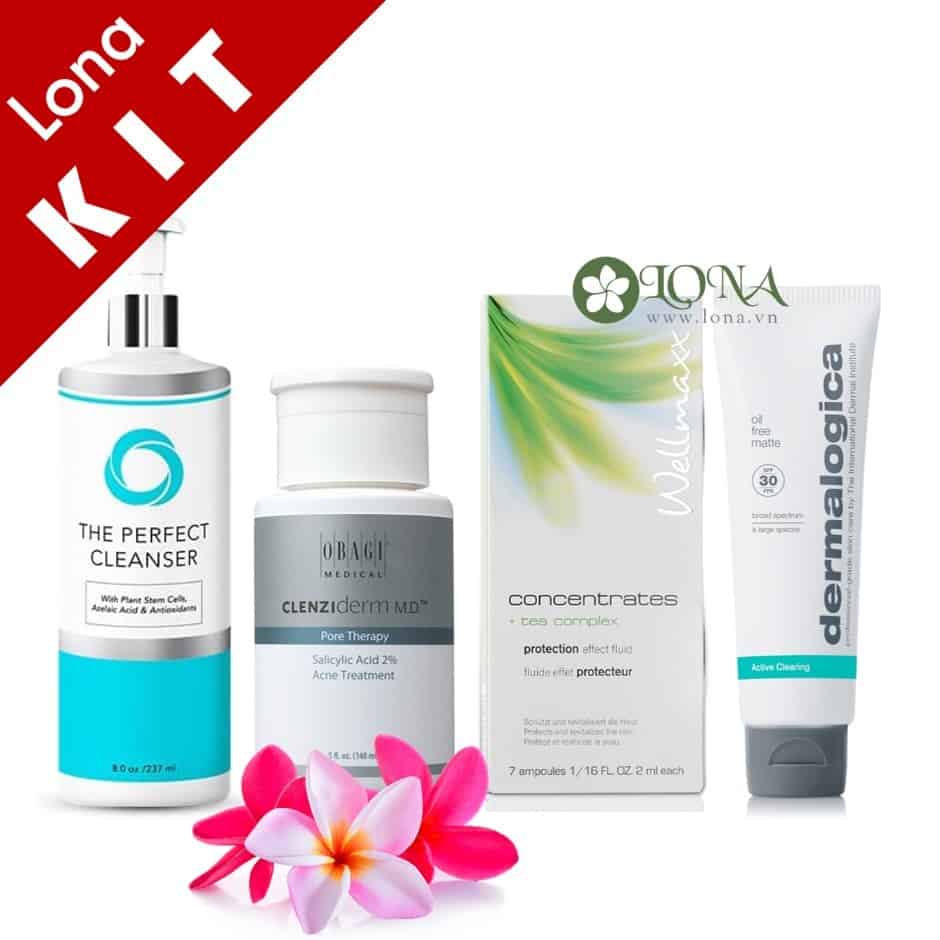 bộ chăm sóc hỗ trợ giảm mụn SkinCeuticals