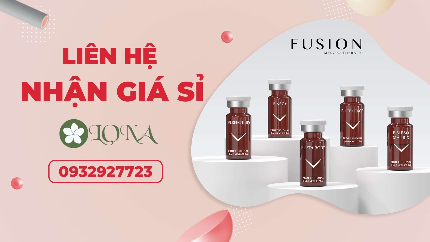 sản phẩm chăm sóc hỗ trợ giảm mụn Fusion Meso