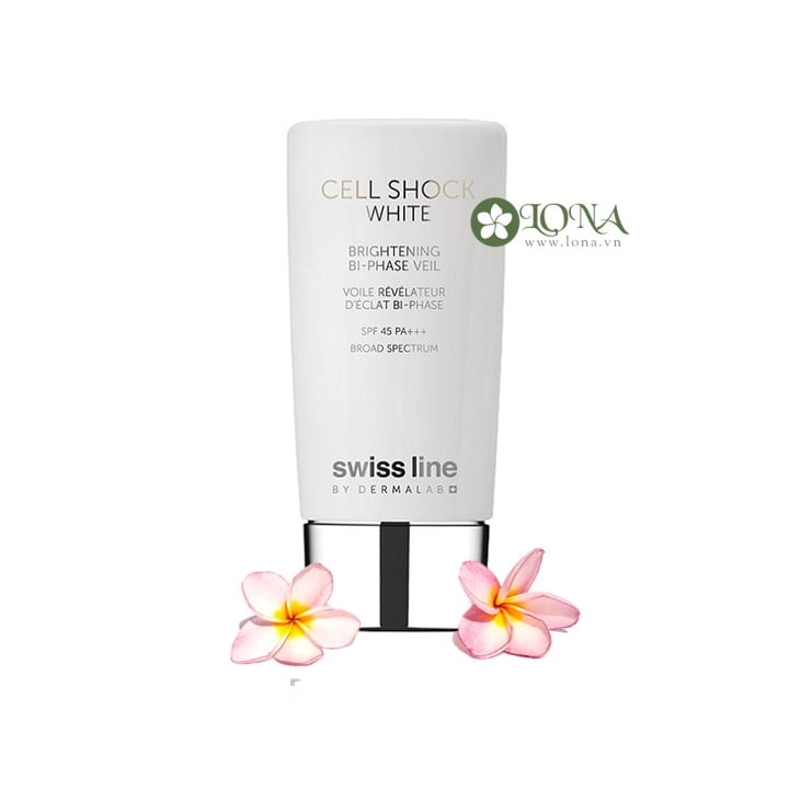 CSW Swissline Brightening Bi Phase Veil SPF PA 45 - Swissline Kem chống nắng