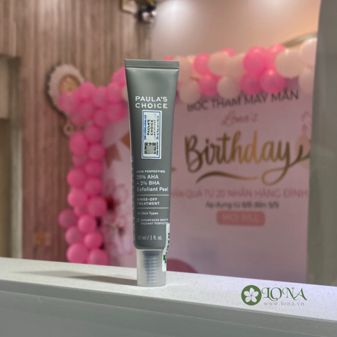 AHA Paula's Choice 25% + 2% BHA exfoliant peel Paula's Choice