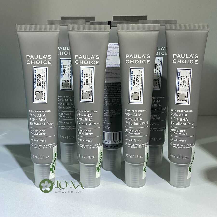 AHA 25% + 2% BHA exfoliant peel Paula's chính hãng