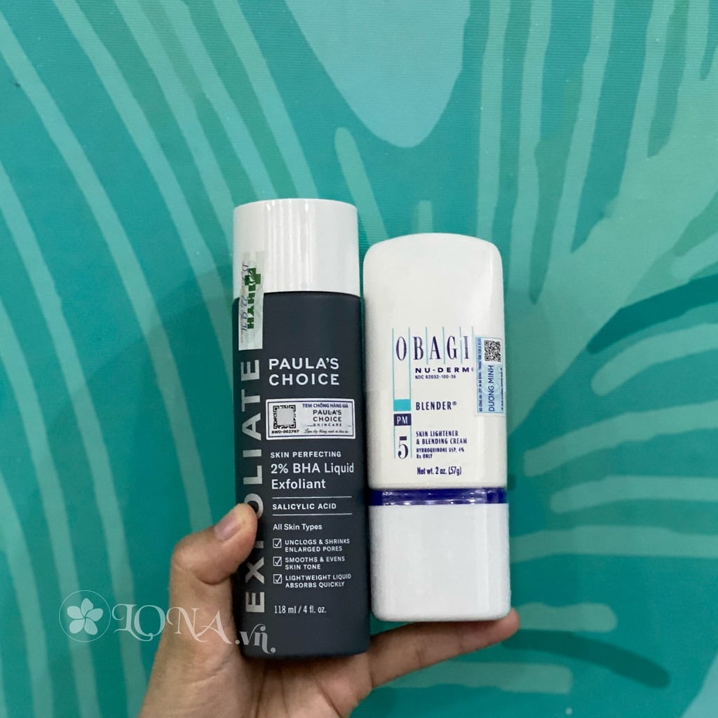 Kết hợp bha và hydroquinone 