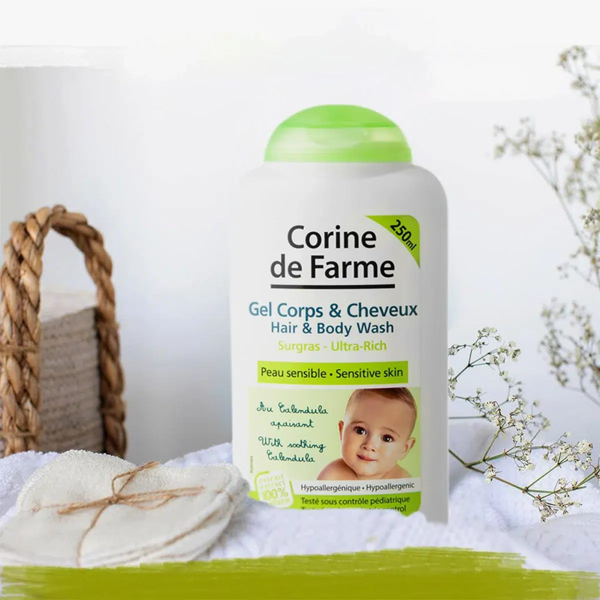 sản phẩm chăm sóc làm dịu da nhạy cảm Corine de Farme