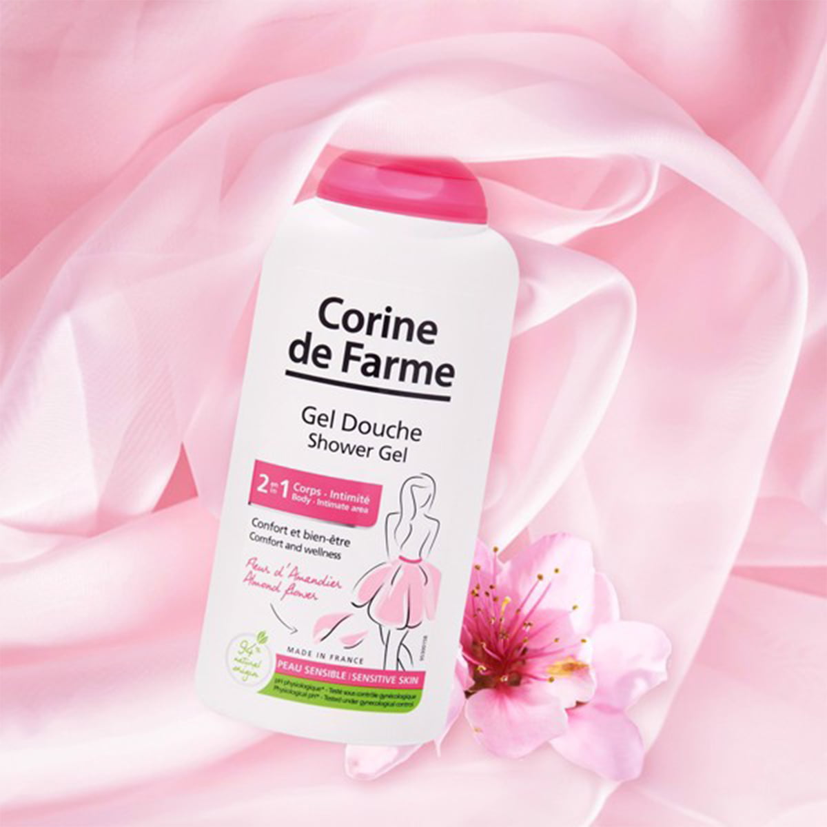 sữa tắm làm sạch da dịu nhẹ Corine de Farme