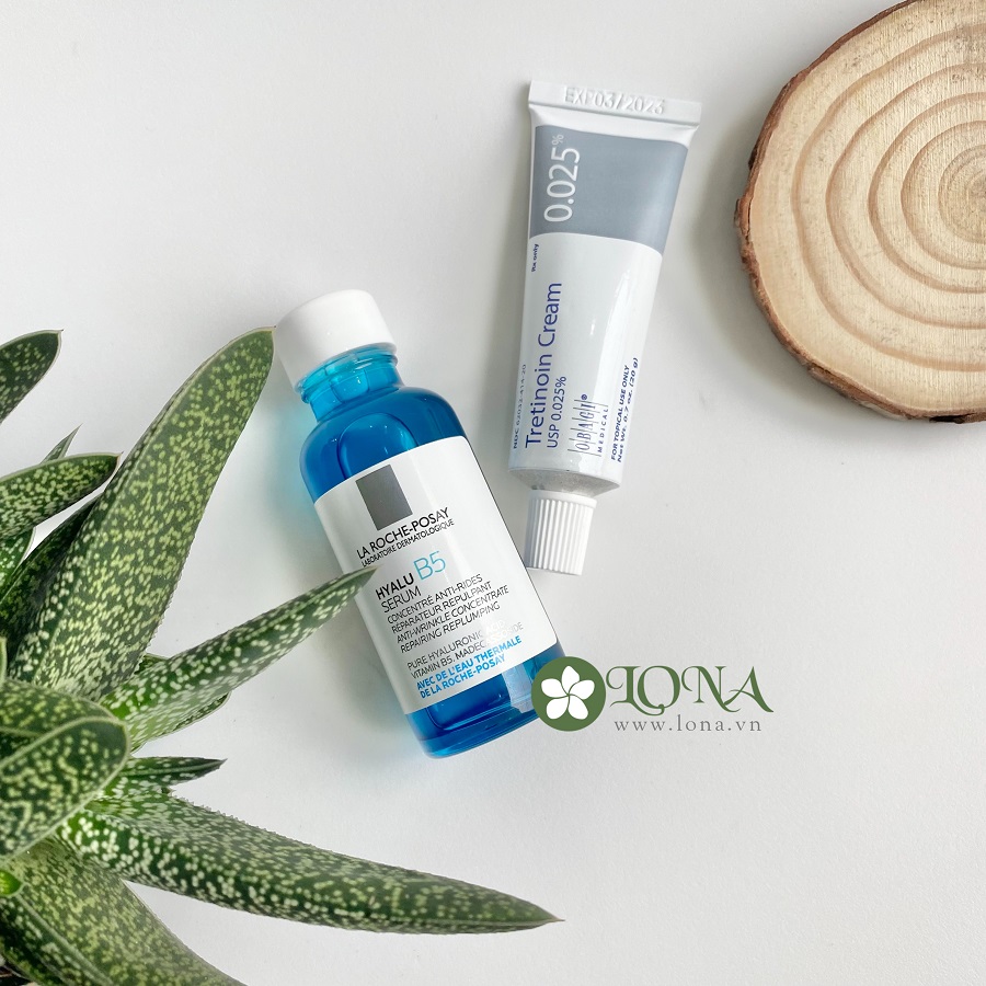 Kết hợp Tretinoin và Hyaluronic Acid Đánh bay mụn, cấp ẩm hoàn hảo