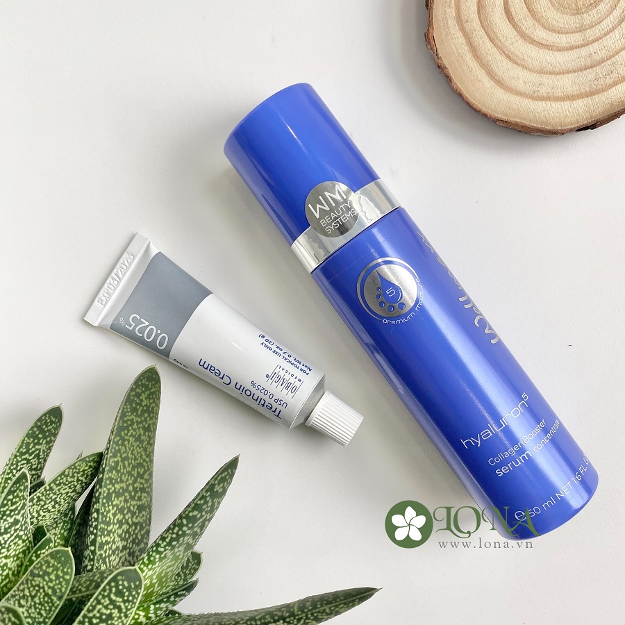 Kết hợp Tretinoin và Hyaluronic Acid Đánh bay mụn, cấp ẩm hoàn hảo