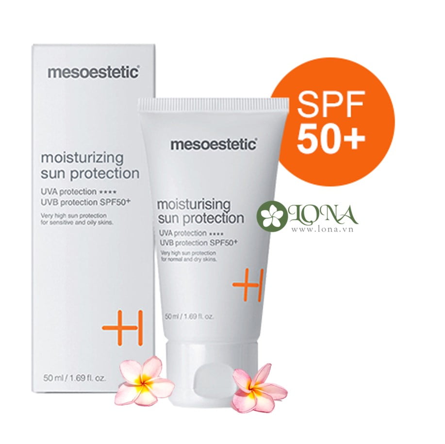 kem chống nắng bảo vệ da trước tia UV Mesoestetic