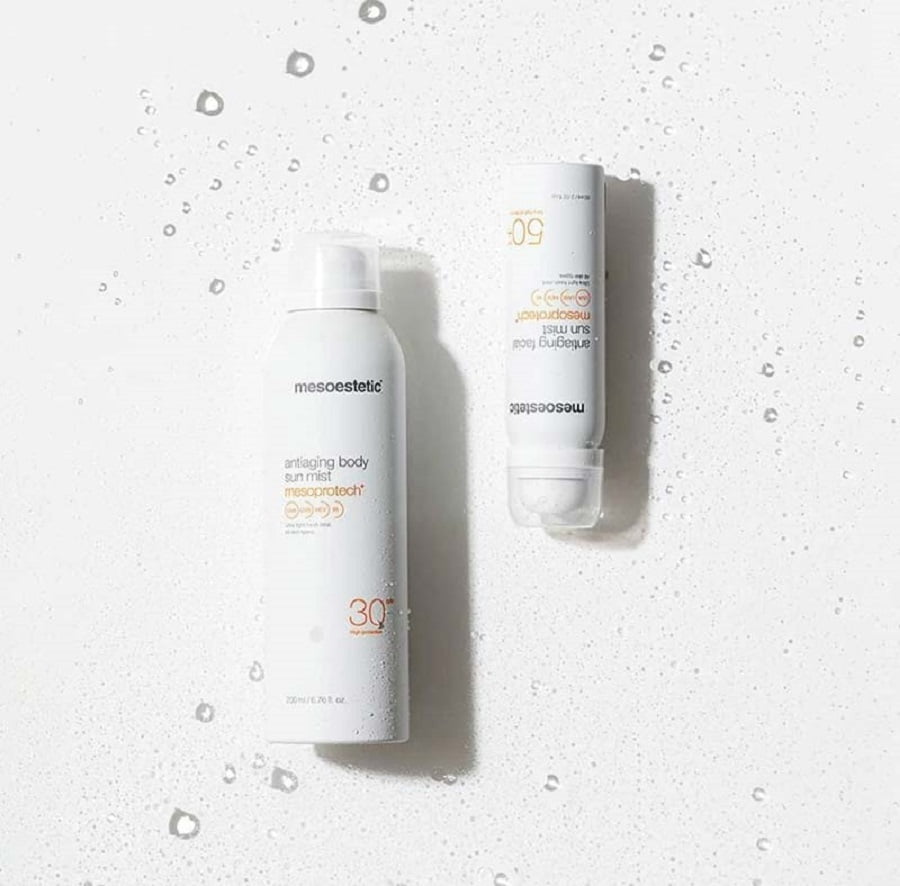 Xịt chống nắng Mesoprotech antiaging Body Sun công dụng và cách dùng