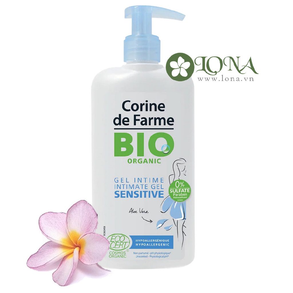 Gel corine de farme Organic Intimate Gel Sensitive