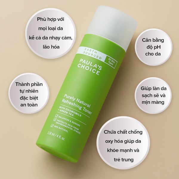 Paula's Choice purely natural refreshing toner 