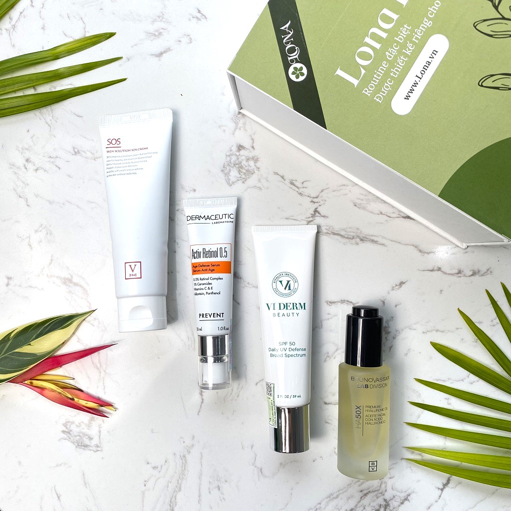 bộ chăm sóc chứa hyaluronic acid