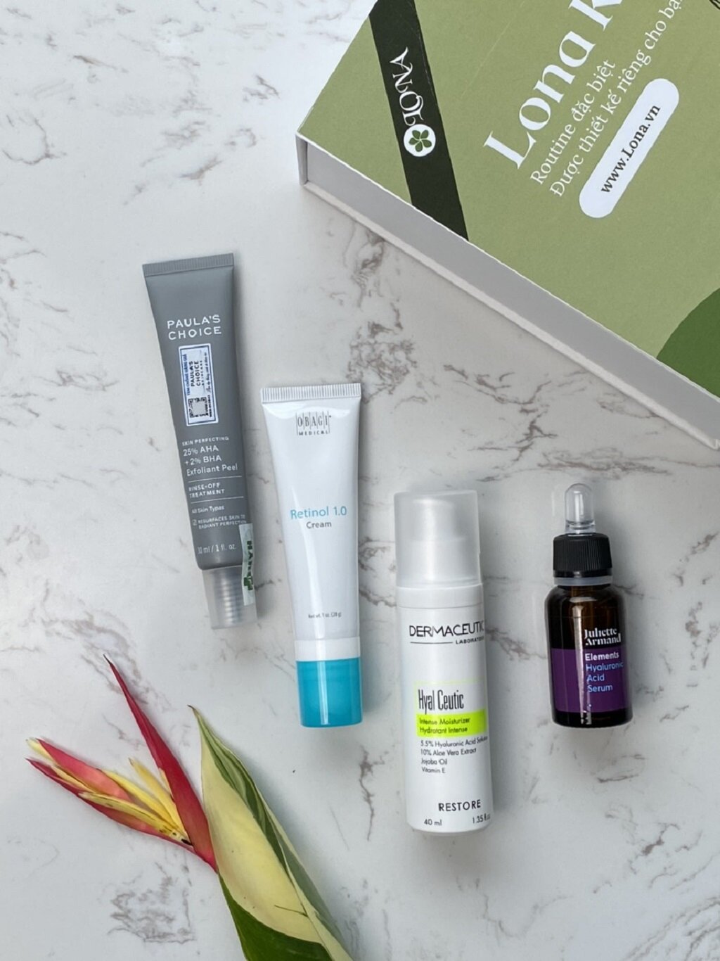 LONA KIT Tái tạo trẻ hoá giảm nếp nhăn dưỡng ẩm chính hãng