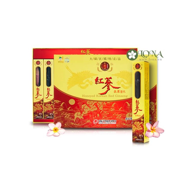 Deadong Hồng sâm nguyên củ tẩm mật ong 