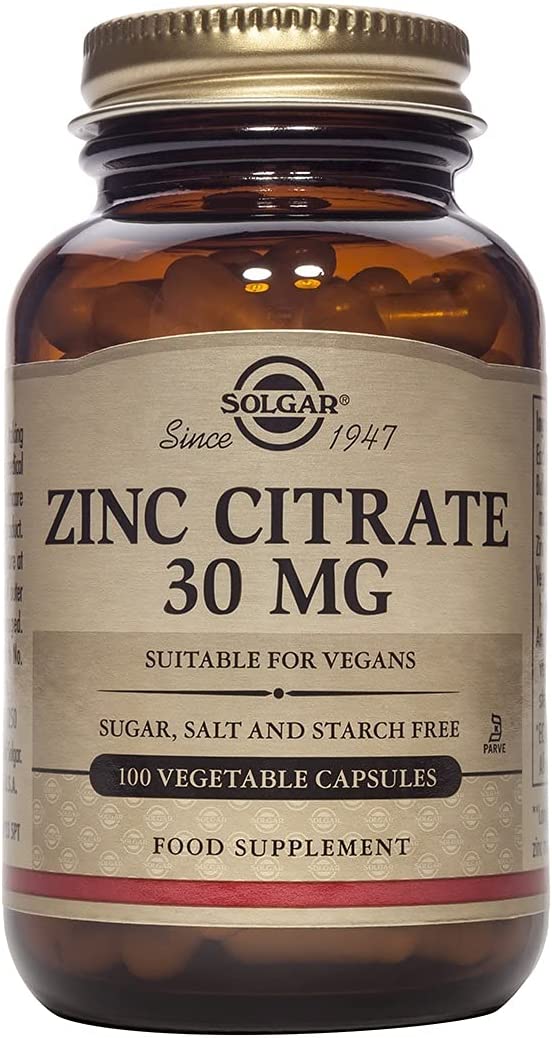 Zinc citrate 30 mg Solgar