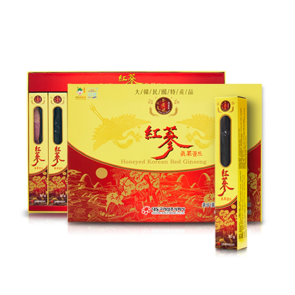 Deadong Hồng sâm nguyên củ tẩm mật ong chính hãng