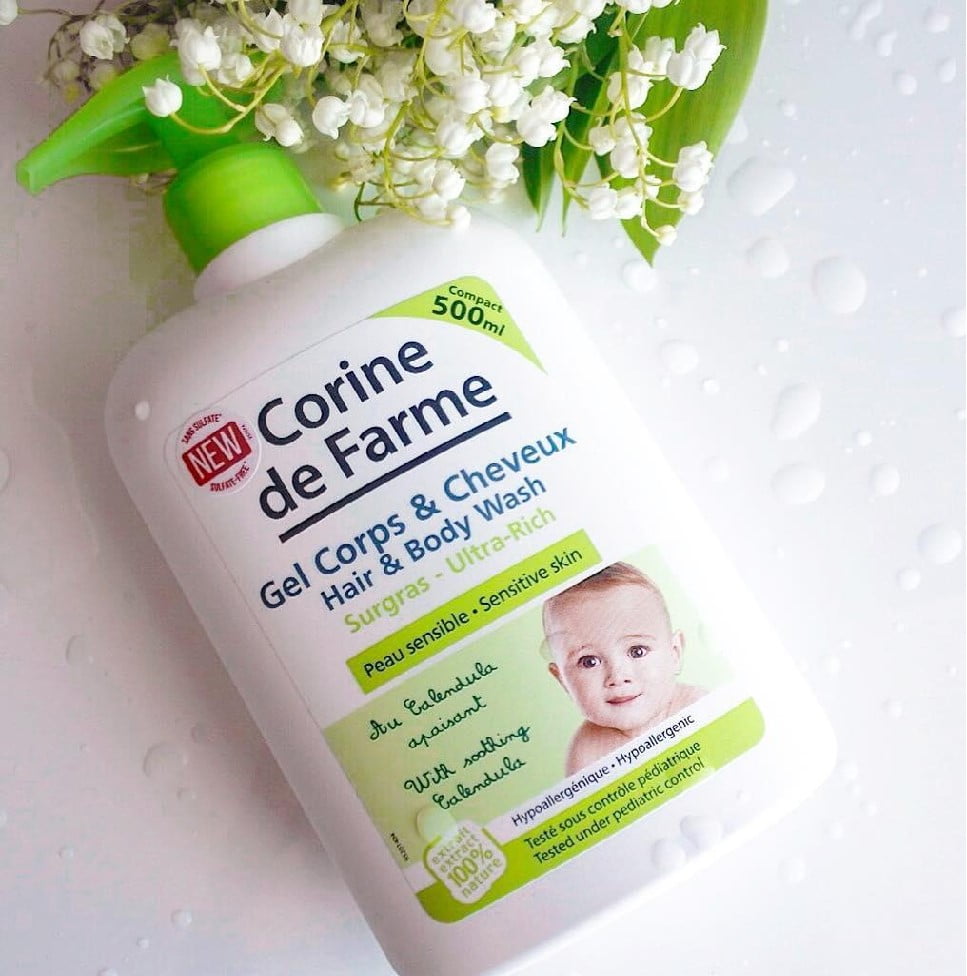 sữa tắm corine de farme baby 