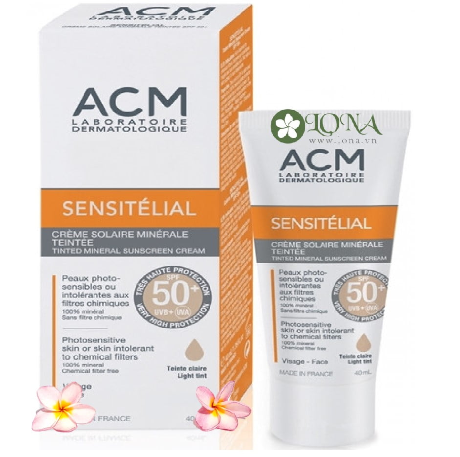 kem chống nắng acm sensitelial spf 50 