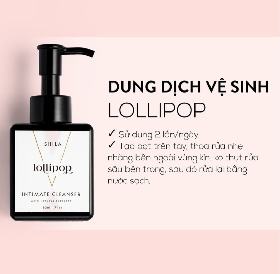 dung dịch vệ sinh phụ nữ shila lollipop 